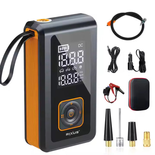 Rixus RXAP05 4-in-1 Luftpumpe mit Starthilfe