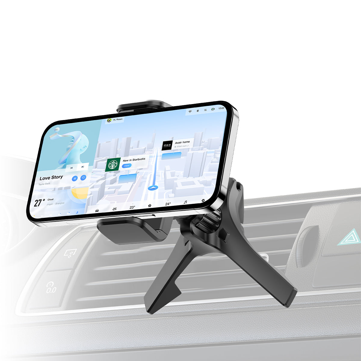 Rixus RXHW23 Car Air Vent Mobile Phone Holder For Mercedes