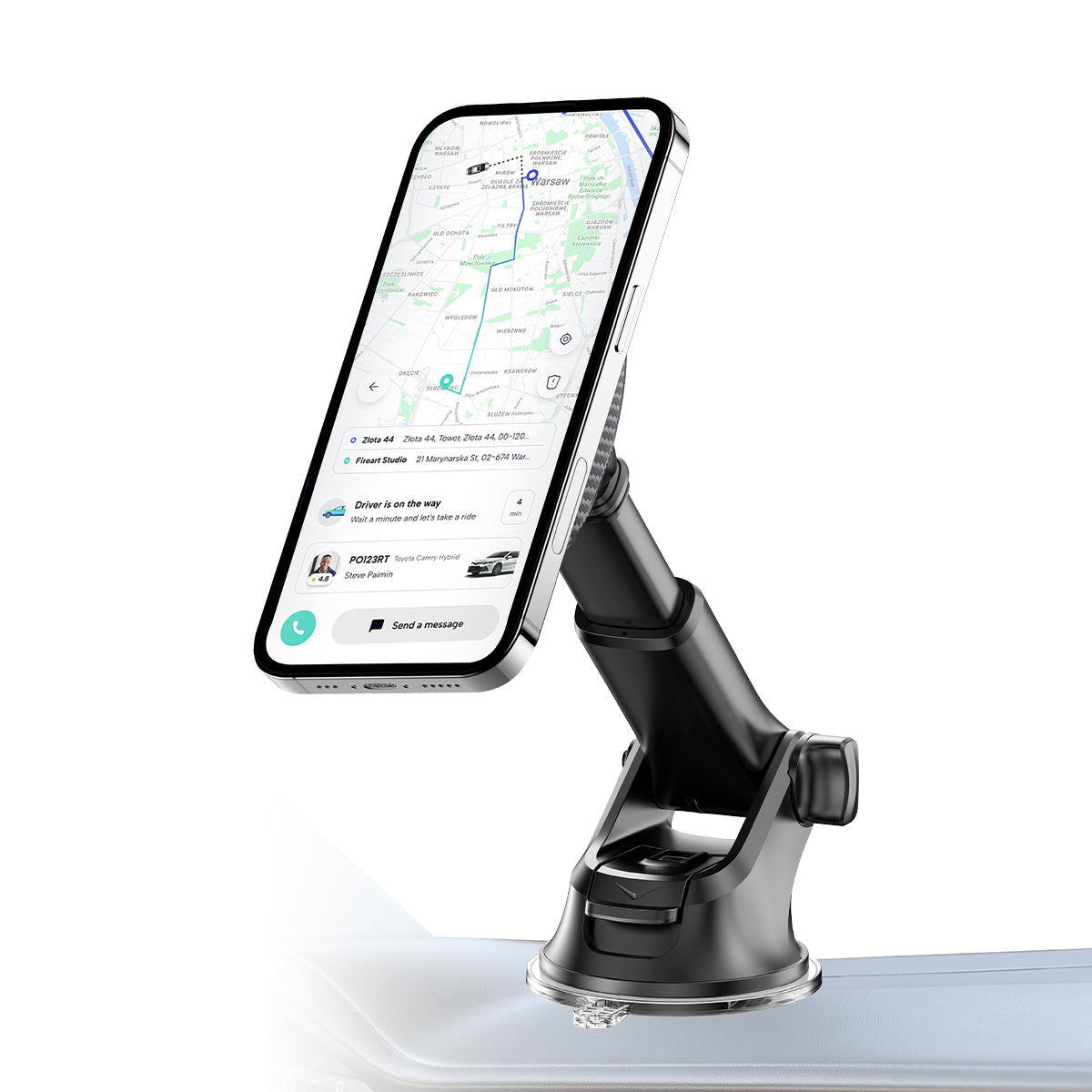 Rixus RXHM16 Magnetic Phone Mount Dashboard Car Phone Holder