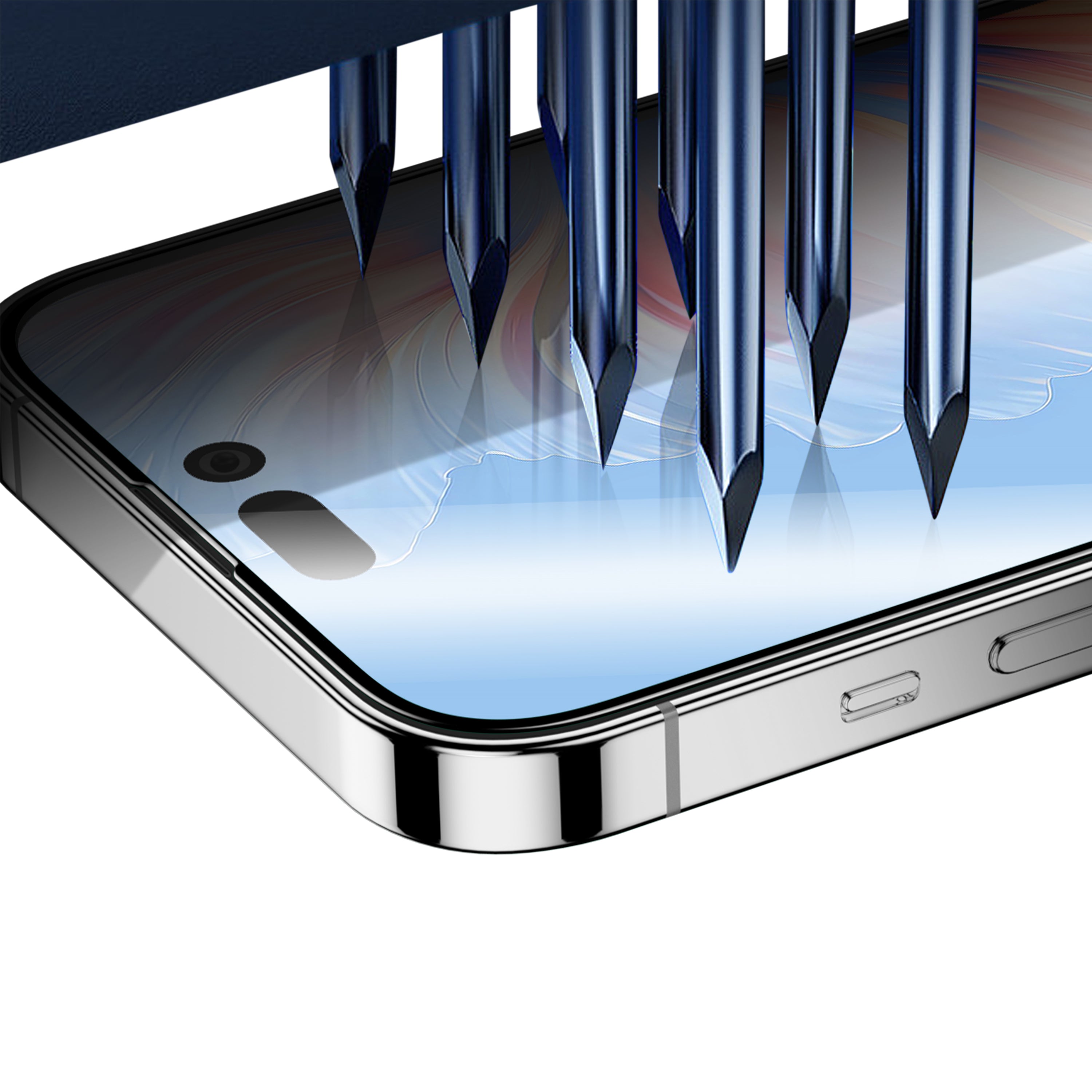 Rixus HD Full Curved Edge Tempered Glass For iPhone Max, 11 Pro Max (10-Pack
