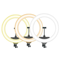 Rixus RXLG14 Selfie-Ringlicht und Haltestab 14 Zoll