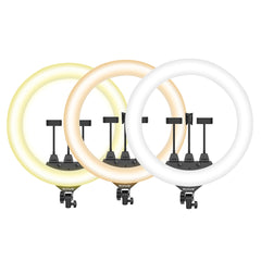 Rixus RXLG18 Selfie-Ringlicht und Haltestab 18 Zoll