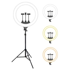 Rixus RXLG22 Selfie-Ringlicht und Haltestab 22 Zoll