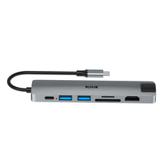 Rixus RXHU08 USB-C-auf-Ethernet-Adapter mit Dockingstation