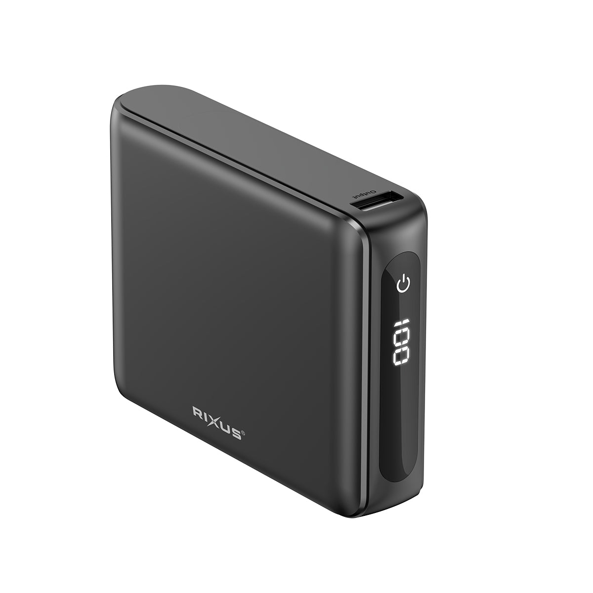 Rixus RXPB25 Kompakte Powerbank mit Digitalanzeige