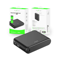 Rixus RXPB25 Kompakte Powerbank mit Digitalanzeige