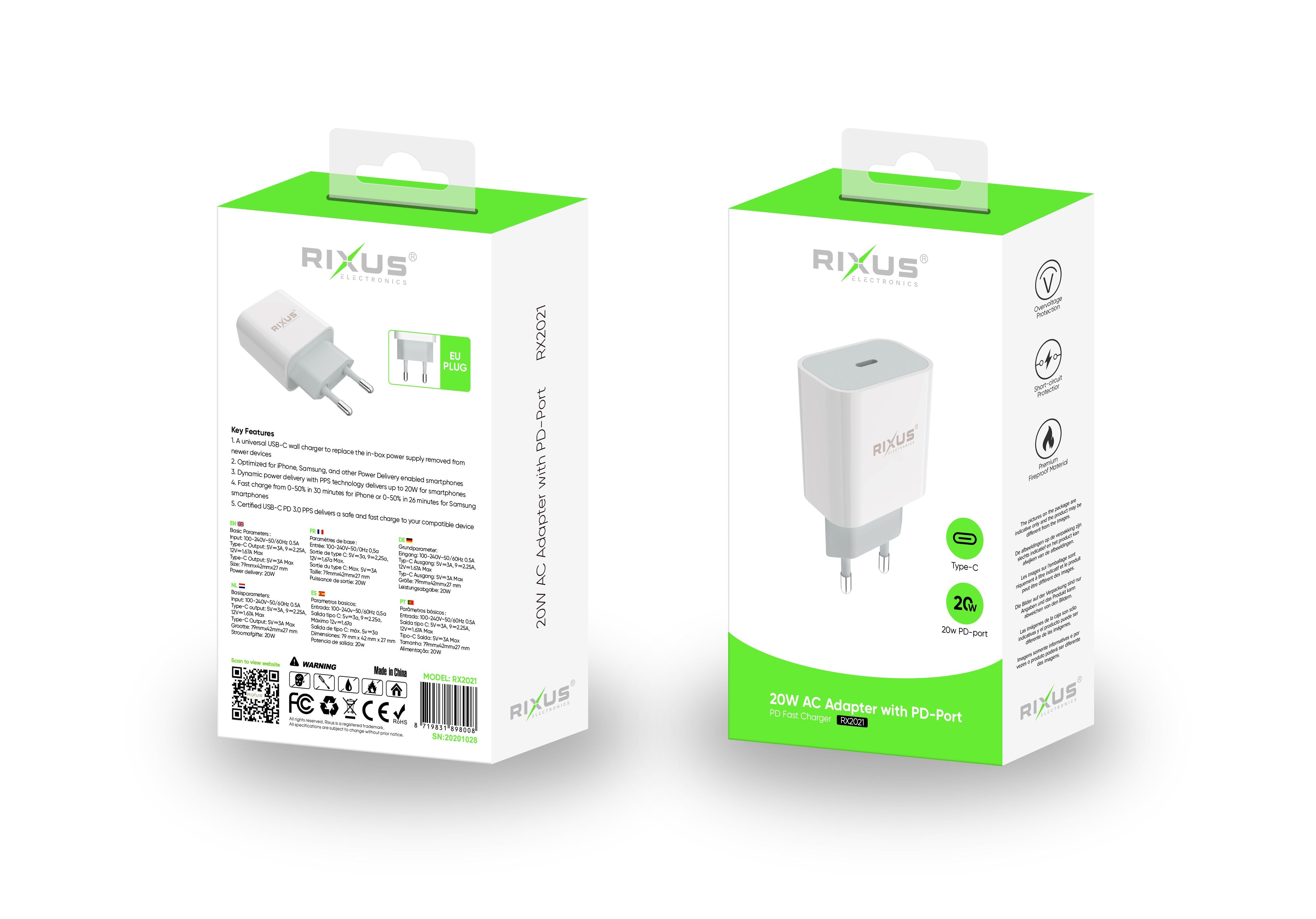 Rixus RX2021 PD Charger