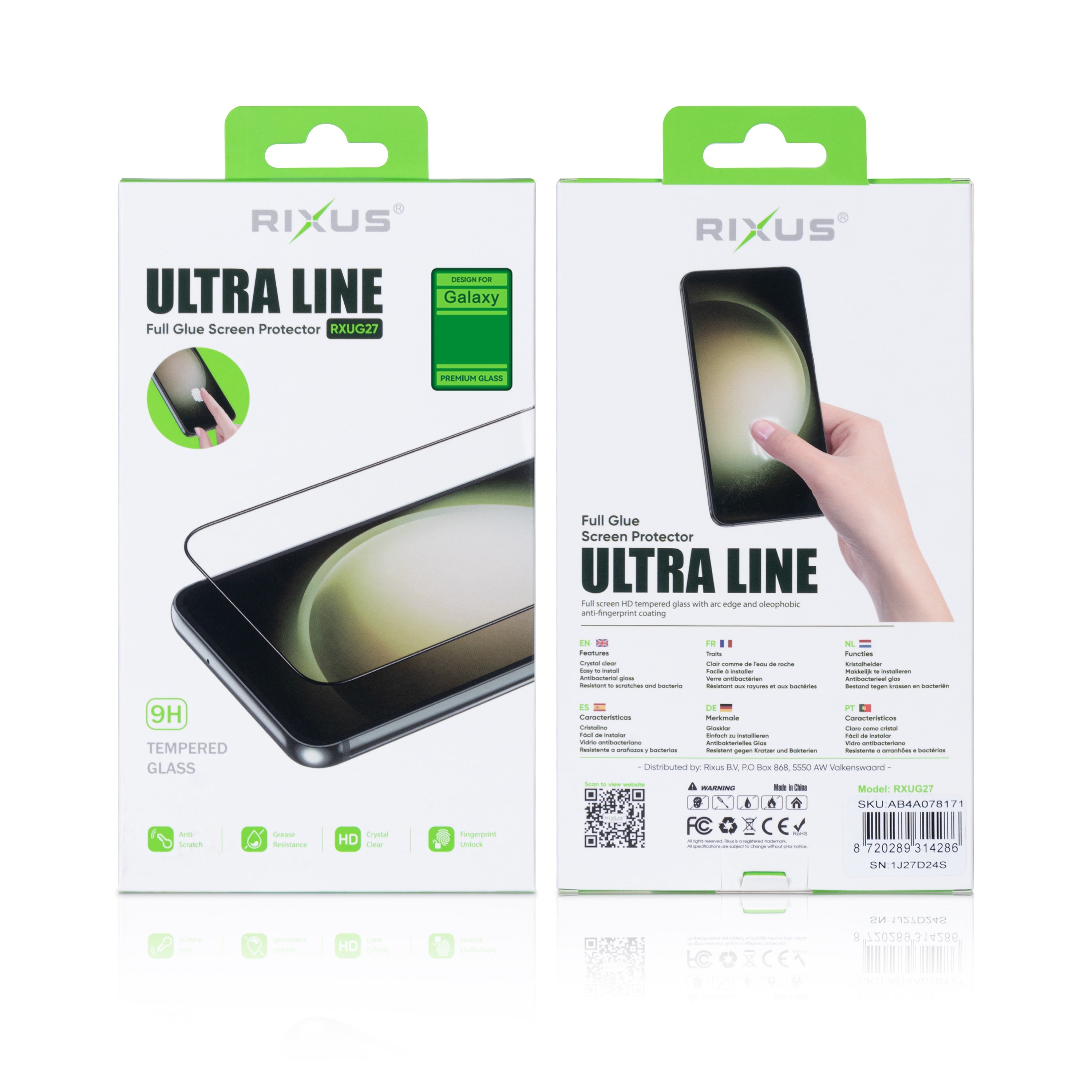 Rixus For Samsung Galaxy S21 5G G991B Ultra Thin Tempe Glass